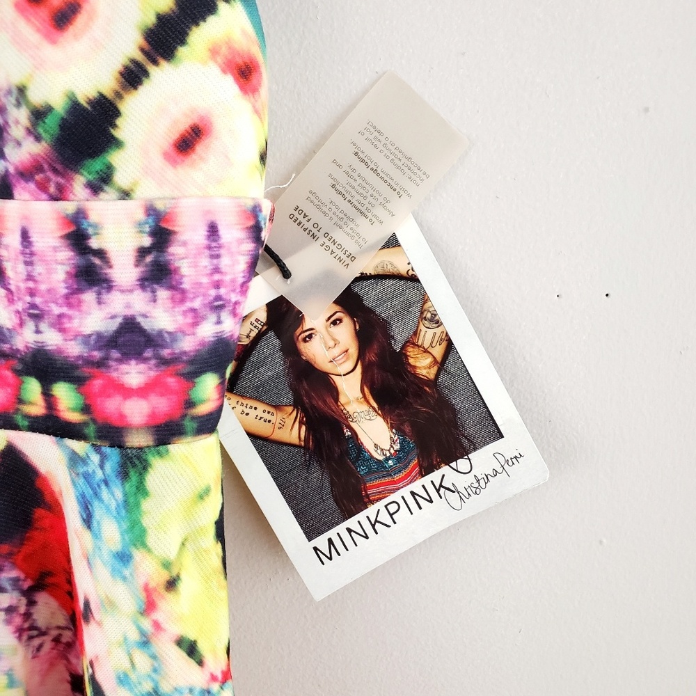 NWT • MINKPINK "Spring Wave" Fit & Flare Festival & Rave Dress - Picture 5 of 9